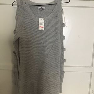 Almost Famous Juniors' Ladder-Sleeve Sweater